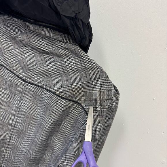 Zara Man Plaid Jacket Shaket with Hood Casual Windbreaker Med 6719/359/064 - Picture 9 of 13